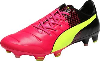 Puma Puma Evopower 1.3 Tricks Firm Ground, Mens Football Boots, Pink (Pink Glo/Safety Yellow/Black), 7.5 UK (41 EU)