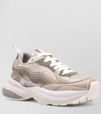 Emporio Armani sneakers mesh detailing chunky sole pull tab