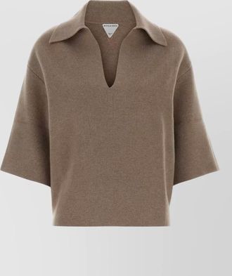 Bottega Veneta cashmere polo sweatshirt