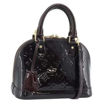 Louis Vuitton Pre-owned Vintage Patent Leather Hand Bag - Dames - Pre-owned - Paars - Maat: ONE Size Leer