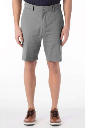 Ballin Broken Twill Stretch Cotton Shorts In Grey