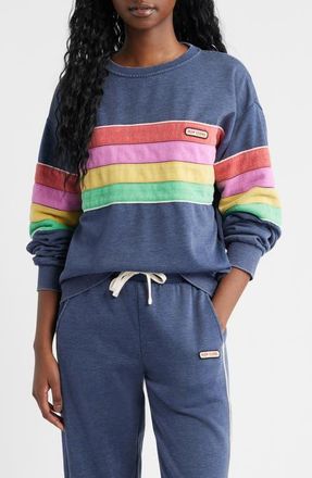 Rip Curl Surf Revival Relaxed Sweatshirt in Dark Navy at Nordstrom, Size Medium
