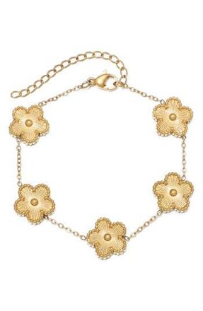 Adornia Clover Station Bracelet in Gold at Nordstrom Rack