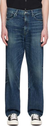 Neighborhood faded jeans - men - Cotton/Calf Leather - L