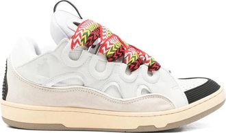 Lanvin Curb Sneakers - Heren - Sneakers - Wit - 40 EU - Leer - Schoenen