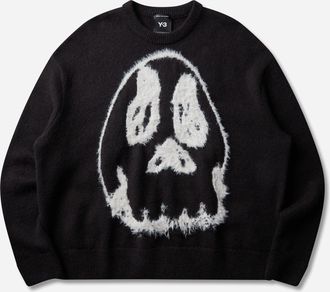 Yohji Yamamoto CHITO Graphic Knit Sweater Black