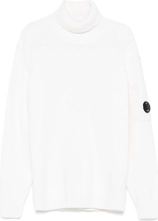 C.P. Company Lens-detail sweater - men - Polyamide/Wool - L - Neutrals