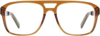 Yellows Plus Silas Optisch Montuur - unisex - Accessoires - Bruin - Maat: 54 MM