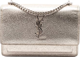 Saint Laurent Pre-owned Saint Laurent Mini Metallic Calfskin Monogram Sunset Wallet on Chain Ladies NL3XL3O10MVDMCYK