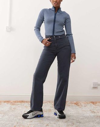 Dr. Denim Echo straight leg jeans in washed navy