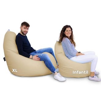 Happers Puff Pera Relax Polipiel Crudo Happers Xl