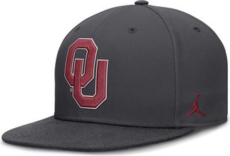 Nike Mens Oklahoma Pro Jordan Brand Dri-FIT College Fitted Hat in Grey | JC1106FOKN-RY6