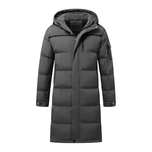 Manteau Homme Parka Hiver En Laine Et Polyester - Chauffant, Coupe Casual, Longueur Midi - 8