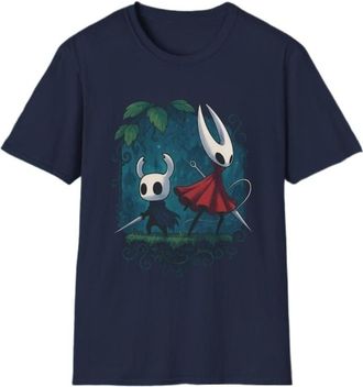 Generic Hollow Knight Silksong T-Shirt - Unisex Graphic Tee, Casual Gamer Top, Fun Fantasy Shirt, Gaming Gift for Men & Women (Navy,XXS)