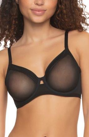 Felina Ethereal Unlined Underwire Bra in Black at Nordstrom Rack, Size 42Ddd
