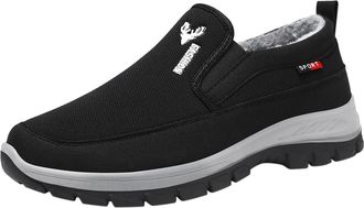 Generic Mens Slip On Snow Boots, Ankle Boot Thicken Thermal Winter Boots Low-Top Warm Boot Lightweight Sports Shoes Breathable Walking Shoe Slip-Resistant Sne