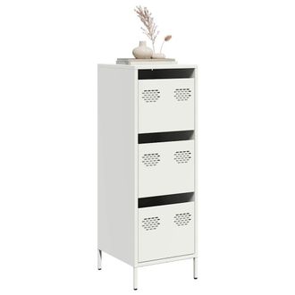 Berkfield Home Highboard White 39x35x103.5 cm Steel