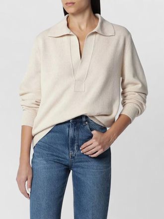Victoria Beckham knitwear top ribbed cuffs straight hem