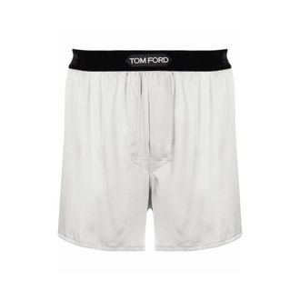Tom Ford Silk Boxers - male - Tom Ford - Underpants - Gray - XL - Underwear