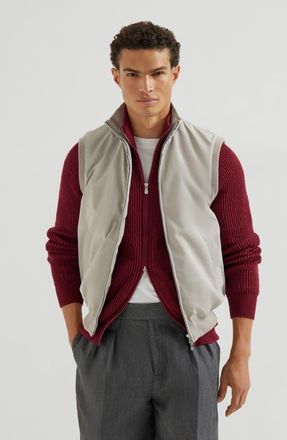 Brunello Cucinelli Vest with Thermore padding in Dove Grey at Nordstrom, Size 44 It