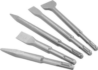 OEM Juego De Cinceles Planos/punta Con V&aacute;stago Sds Plus - 5 Piezas Para Martillo Perforador El&eacute;ctrico Para Agrietar Azulejos/hormig&oacute;n/mamposter&iacute;a