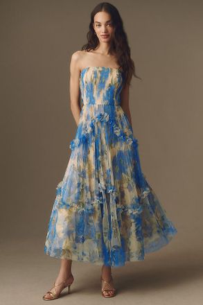 Hutch Strapless Bustier Maxi Dress