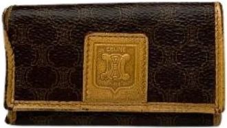 Celine Pre-owned Leren Sleutelhanger - unisex - Vintage Accessoires - Bruin - ONE Size - Leer - Vintage