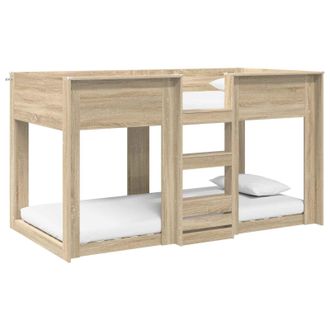 vidaXL Cama Litera Para Ni&ntilde;os Roble Sonoma 80 X 200 Cm Vidaxl