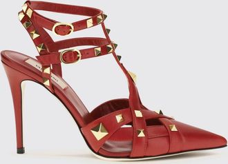 Valentino Garavani D&eacute;collet&eacute; Studdy T-strap in pelle ovina con tacco a stiletto