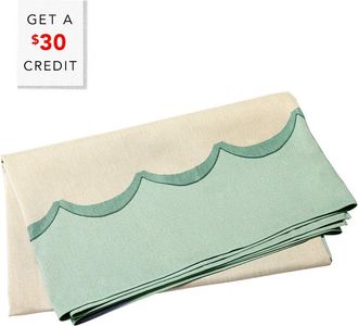 Vietri Vietri Tavola Scalloped Tablecloth With $30 Credit
