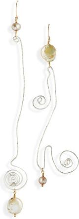 Isshī Turbulent Mismatched Drop Earrings in Haze at Nordstrom