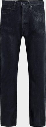 Hudson Men & apos;s Wes Coated Denim Straight-Leg Jeans
