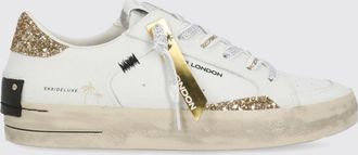Crime London Sneakers SK8 Deluxe in pelle e glitter