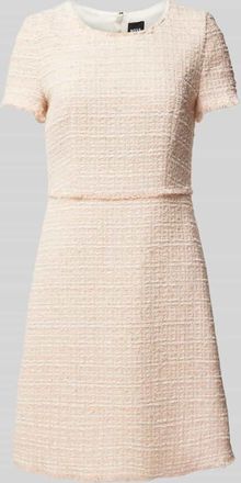 HUGO BOSS Minikleid mit Strukturmuster Modell Detona in Hellrosa, Größe 44