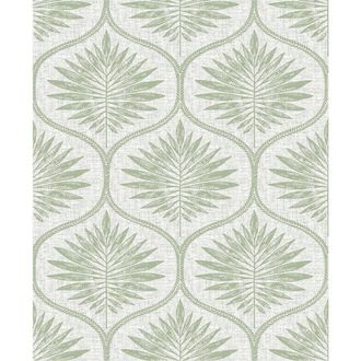 WallPops Green Primitive Leaves Peel & Stick Wallpaper at Nordstrom Rack