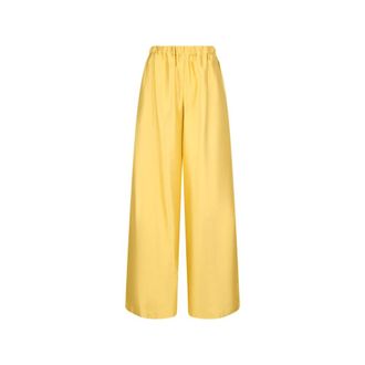 Max Mara Broeken, Dames, Geel, M, Stijlvolle Avio Broeken voor Vrouwen