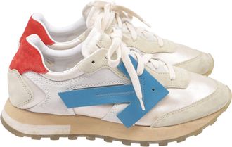 Off-white HG Runner Sneakers in White Polyester and Suede