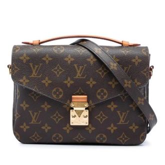 Louis Vuitton Pre-owned Pochette Metis - Dames - Pre-owned - Bruin - Maat: ONE Size Leer