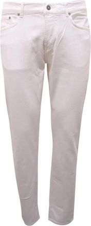 TELA GENOVA Slim Fit Augusto Broek in Wit - Heren - Chinos - Wit - W30 - Broeken