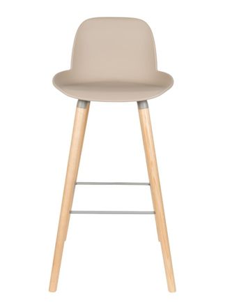 Zuiver Taburete de bar de polipropileno topo