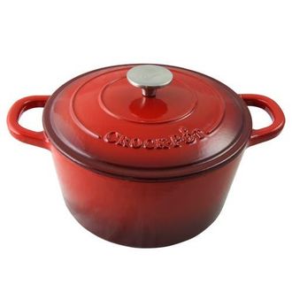 Crock-pot 5 Quart Round Enameled Cast Iron Dutch Oven in Red at Nordstrom