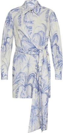 Marella Midi Overhemdjurk - Dames - Shirt Kleedjes - Blauw - M - Kleedjes