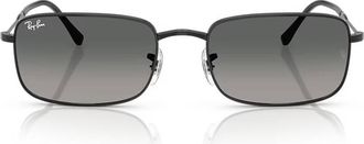 Ray-Ban Grey Gradient Rectangular Unisex Sunglasses RB3746 002/71 56