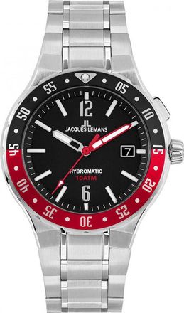 Jacques Lemans 1-2109F Mens Hybromatic Watch - Silver - One Size