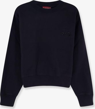 Gucci Felpa in cotone con dettaglio Morsetto in perline - GUCCI - gender_Woman