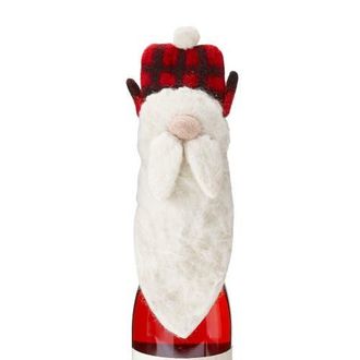 Tag Lars Gnomie Bottle Topper Black Multi Wool Christmas Decor at Nordstrom