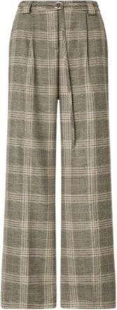 Liu Jo Wijde Broek - Dames - Wijde Broeken - Bruin - XL - Broeken