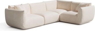 Sia Home Sof&aacute; esquinero modular 6 plazas terciopelo de chenilla