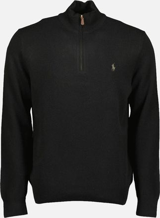 Ralph Lauren Mens Merino Wool Quarter Zip Jumper - Navy - Size: 42