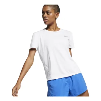 Nike (WMNS) Nike Dri-FIT Sports Training Quick Dry Breathable Round Neck Short Sleeve White T-Shirt AJ8122-100